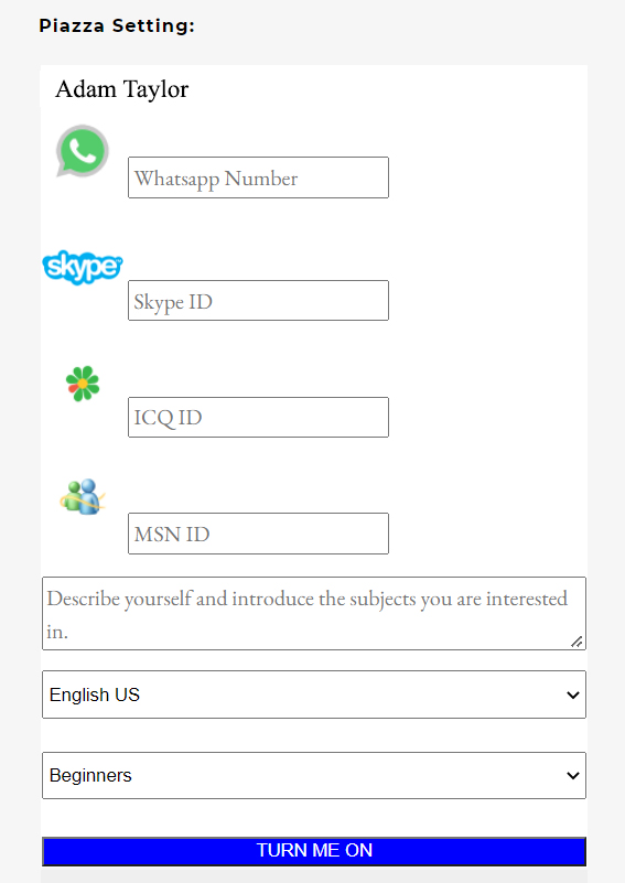 Practice speaking English